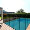 Black 12ft Pool Safety Fence with Aluminum Frame and Material